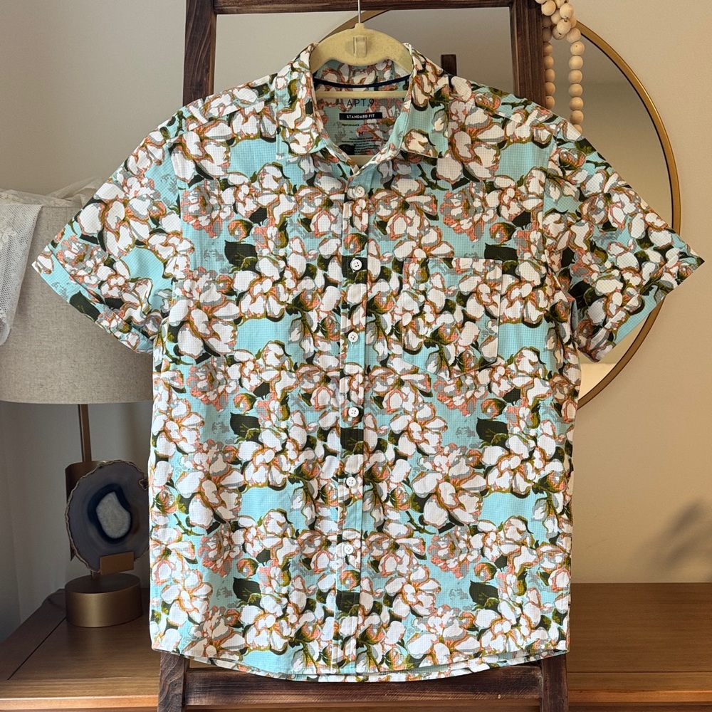EUC Apt. 9 Men's Floral Button Down